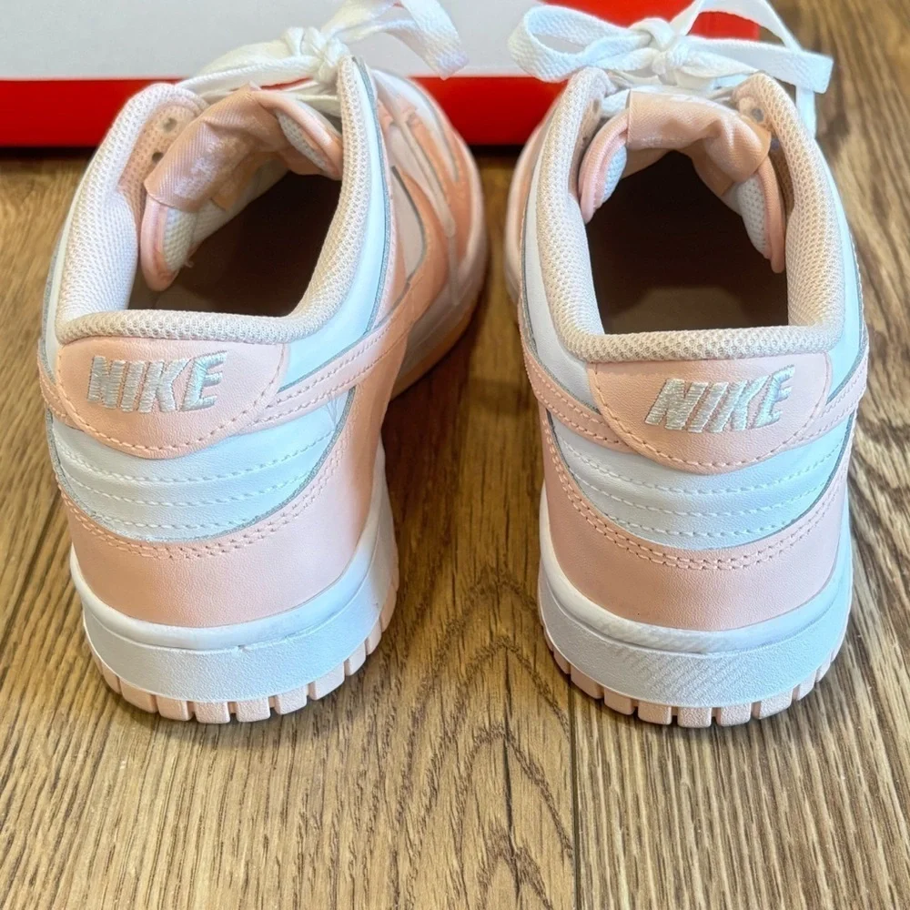Nike Dunk Low Grade School Shoes In Washed Coral Youth Size 7